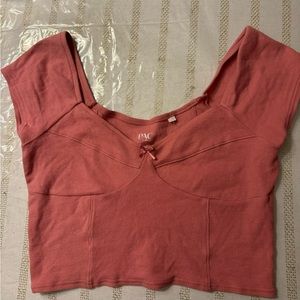 Pacsun pink cropped top